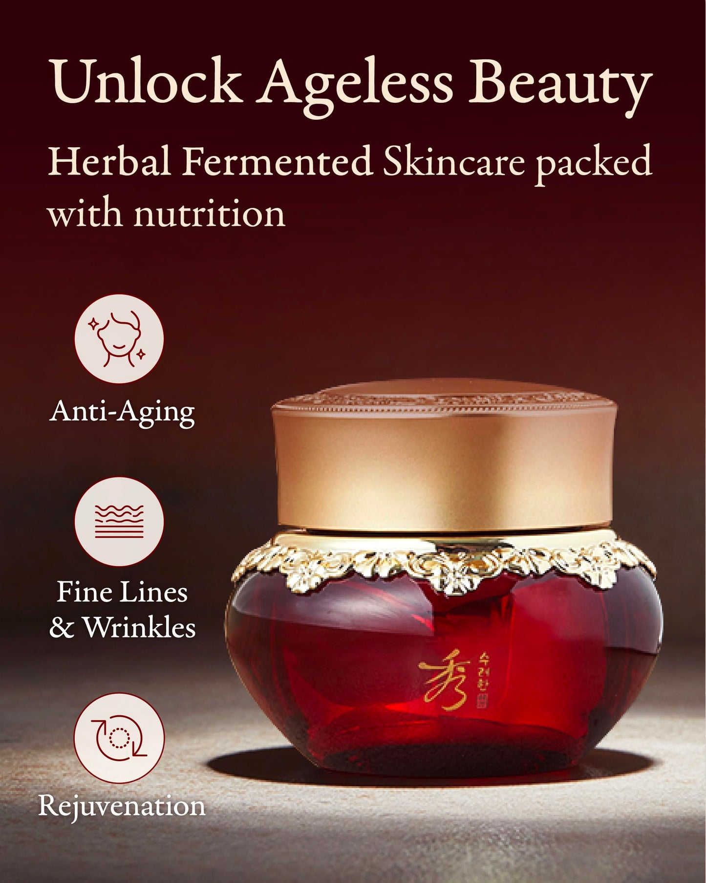 Sooryehan Hyobidam Fermented Eye Cream (0.84 fl oz) - Korean Skincare, Luxury Premium High-end Cream, Intensive Skin Care