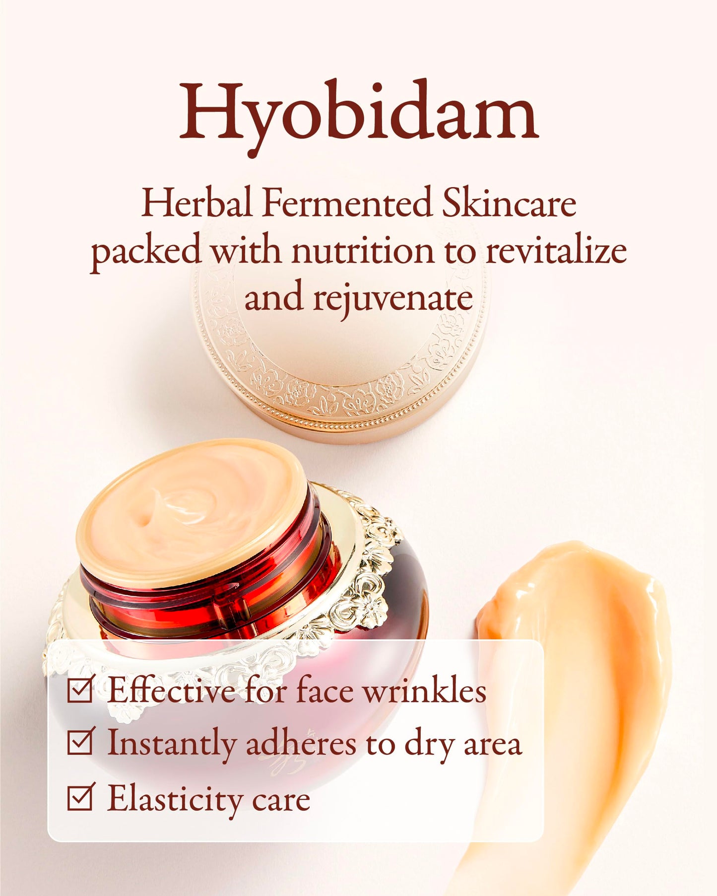Sooryehan Hyobidam Fermented Eye Cream (0.84 fl oz) - Korean Skincare, Luxury Premium High-end Cream, Intensive Skin Care